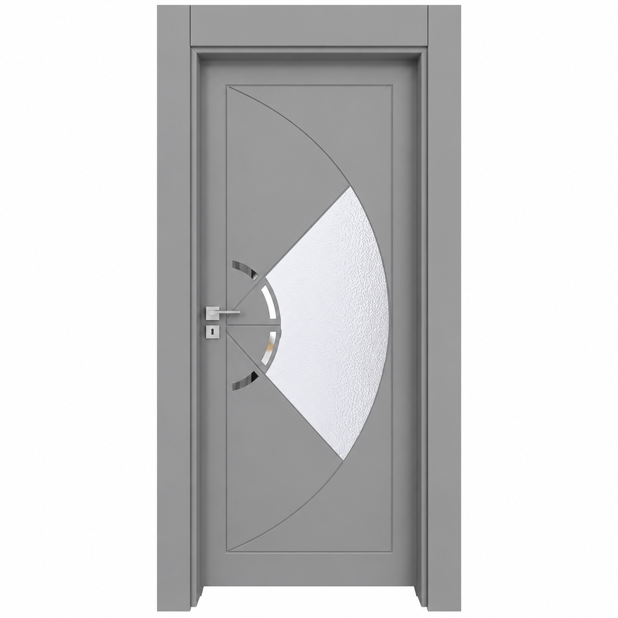 BY-6007V Porte intérieure Laqué Vitrée